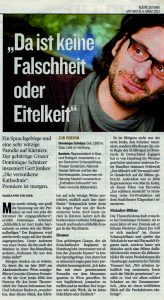 Da ist keine Falschheit oder Eitelkeit | Kleine Zeitung | 2013-03-06