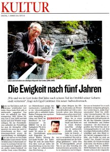 Egyd Gstaettner | Die Ewigkeit nach 5 Jahren | Kleine Zeitung | 2014-01-04