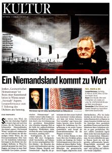 Ein Niemandsland kommt zu Wort | Kleine Zeitung | 5. Februar 2014 | Seite 65