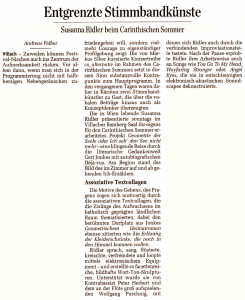 Entgrenzte Stimmbandkuenste | Der Standard | 2014-07-23