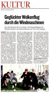 Geglückter Wolkenflug durch die Windmaschinen | Kritik | Kleine-Zeitung | 2015-05-29