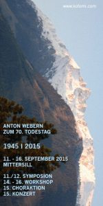 Todestag ANTON WEBERN | kofomi | 2015-09-15 | Flyer Seite 1