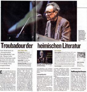 Troubadour der heimischen Literatur | Kleine Zeitung | 2015-03-23